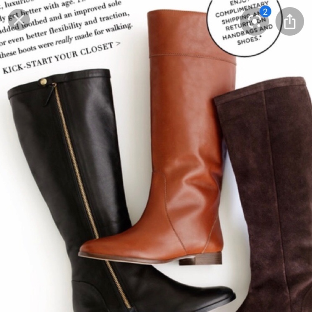 J. Crew booker cognac brown boots 👢